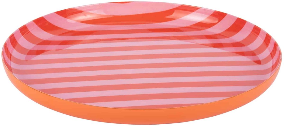 Present Time Dienblad Animado Medium - Helderoranje - Ø22cm - Modern