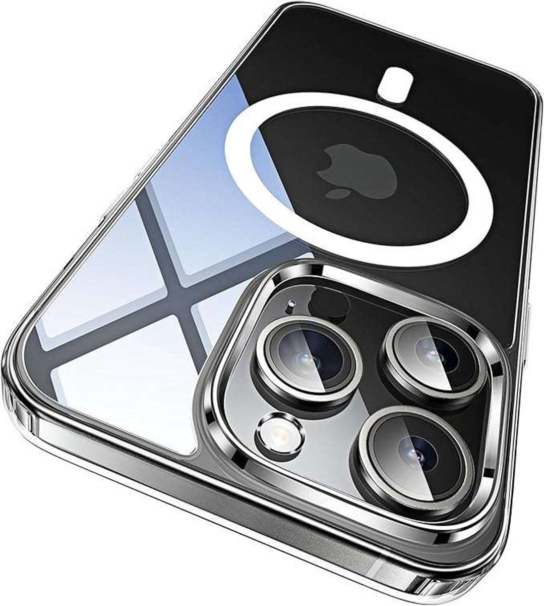 Lisen - MagSafe Telefoonhoes - Transparant Silicoon - iPhone 15 Pro Max