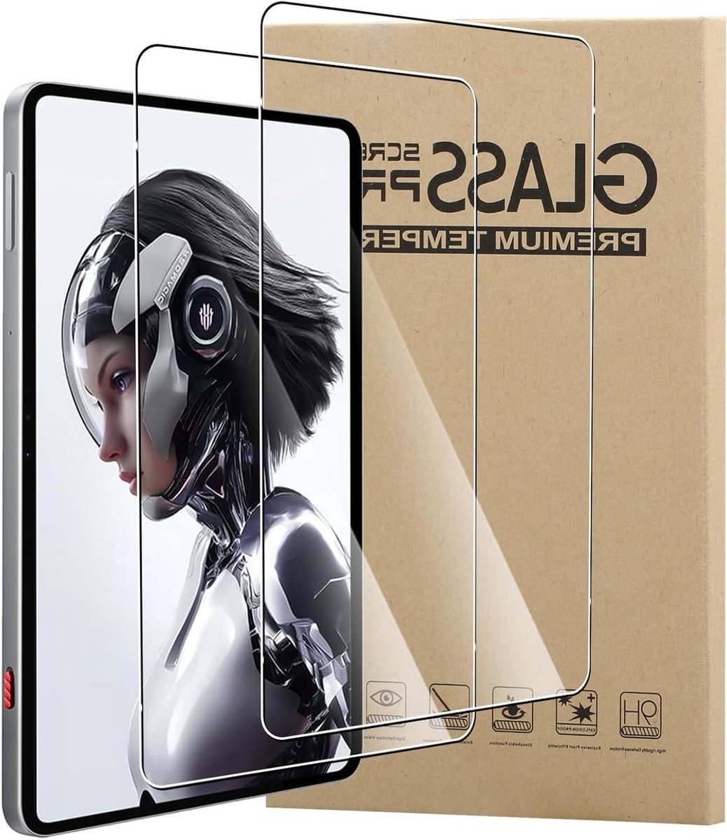 Tabletscherm Beschermers - Gehard Glas - Gaming Bescherming - Krasbestendig 9H - 2 Stuks - Transparant