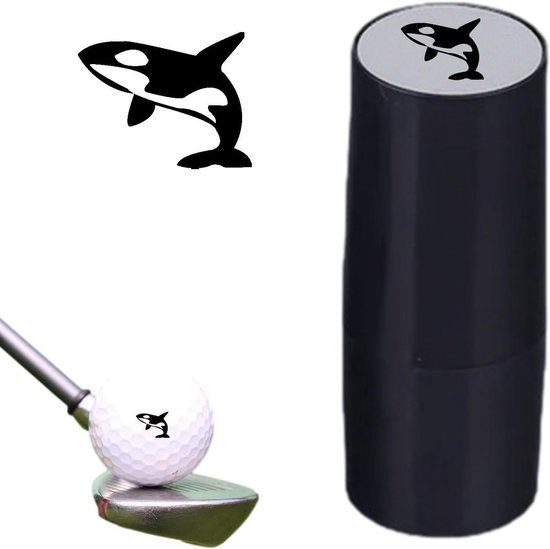 Golfbal Stempel - Ball Stamper Marker - Golfbal Identificatie - Sneldrogende Inkt - 09 cm Afdruk - Zwart — afbeelding 5