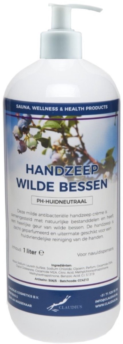 Handzeep Wilde Bessen 1 liter - met gratis pomp