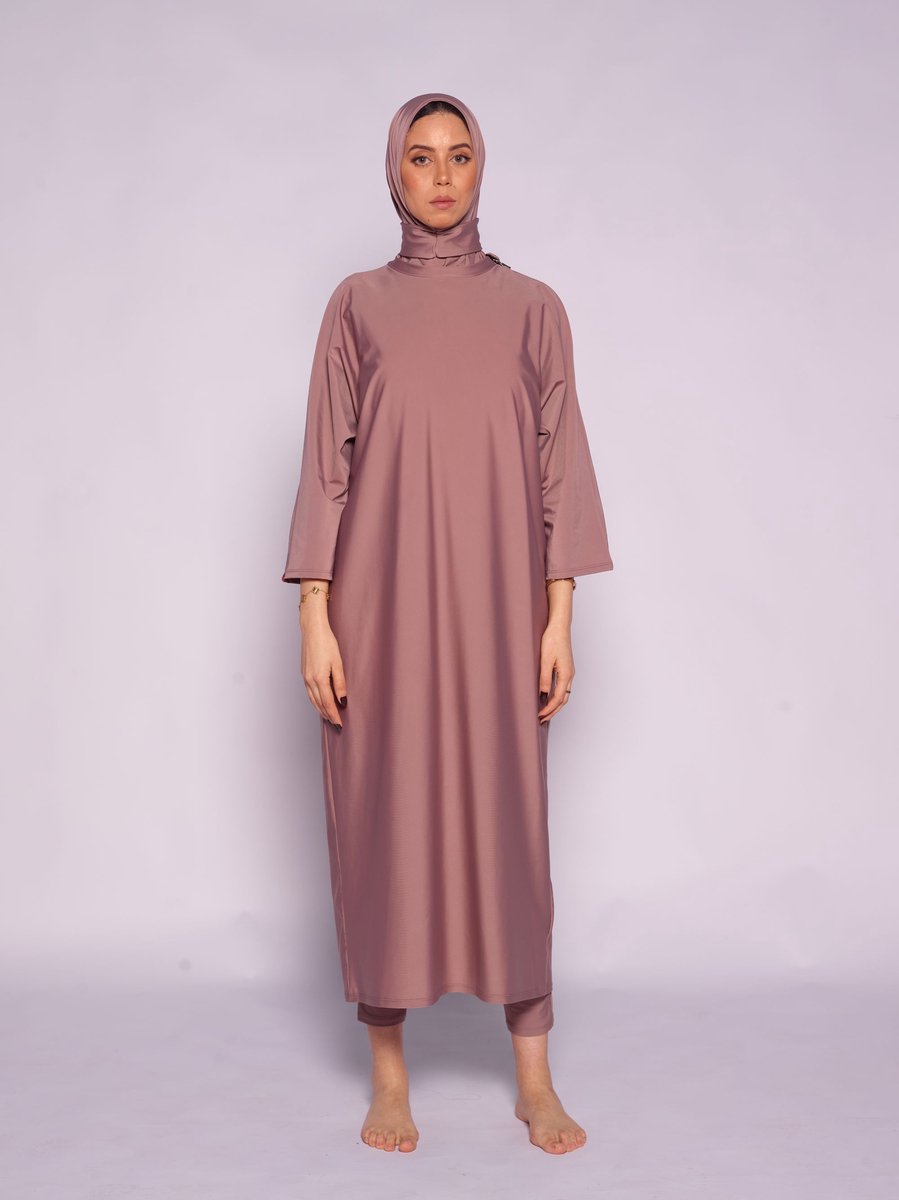 MYKINY BRAND - Burkini Anais - Badpak - Kleur Antler - Waterafstotend - Maat M (valt klein)