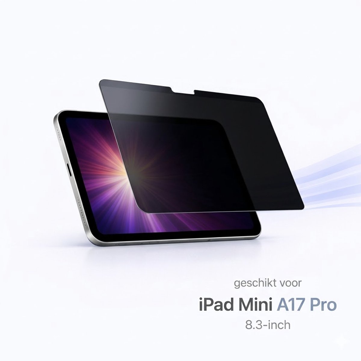 Brosendaal Privacy Screenprotector geschikt voor Apple iPad Mini A17 Pro 8.3 inch – Magnetische Privacy Filter