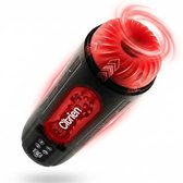 Citrien Lil' Sucker Simulateur de Fellation avec Modes de Poussée et d'Aspiration, Vibration et Fonction de Chaleur, Pocket Pussy et Masturbateur Ultra Réalistes pour Homme, le Précurseur des Jouets Sexuels pour Hommes avec Lubrifiant Gratuit