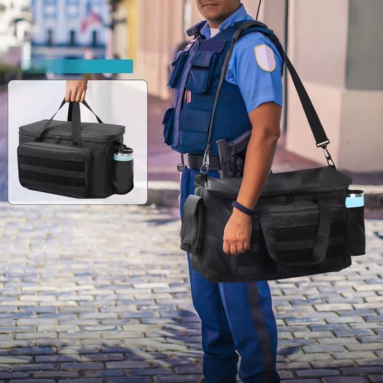 Water Resistant Tactical Patrol Bag Police Gear Bag Car Front Seats Organizer Policy Duty Bag for Law Enforcement, As described, as described — afbeelding 4
