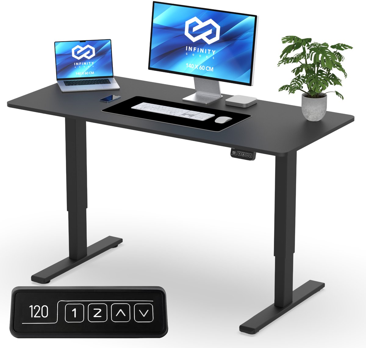Infinity Goods Zit Sta Bureau Elektrisch Verstelbaar