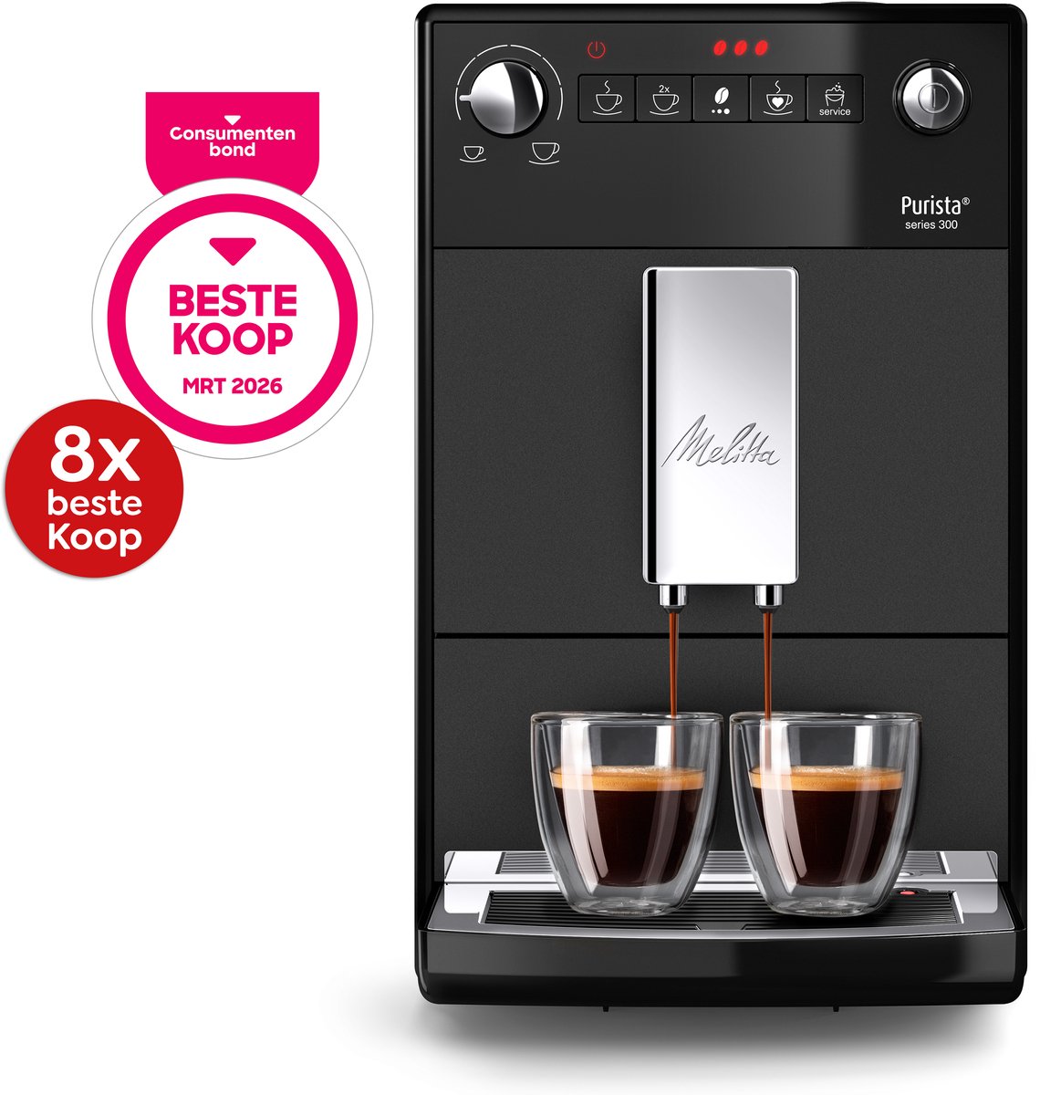 Melitta Purista F230-104 - Volautomatische espressomachine - Matzwart - Aanpasbare koffiesterkte — afbeelding 4