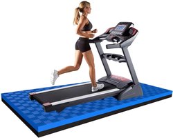 WORDFUN Exercise Bike Mat, Home Gym Floor Protection and Sound Absorption - High Density EVA Exercise Equipment For Anti-Vibration and Anti-Fatigue
