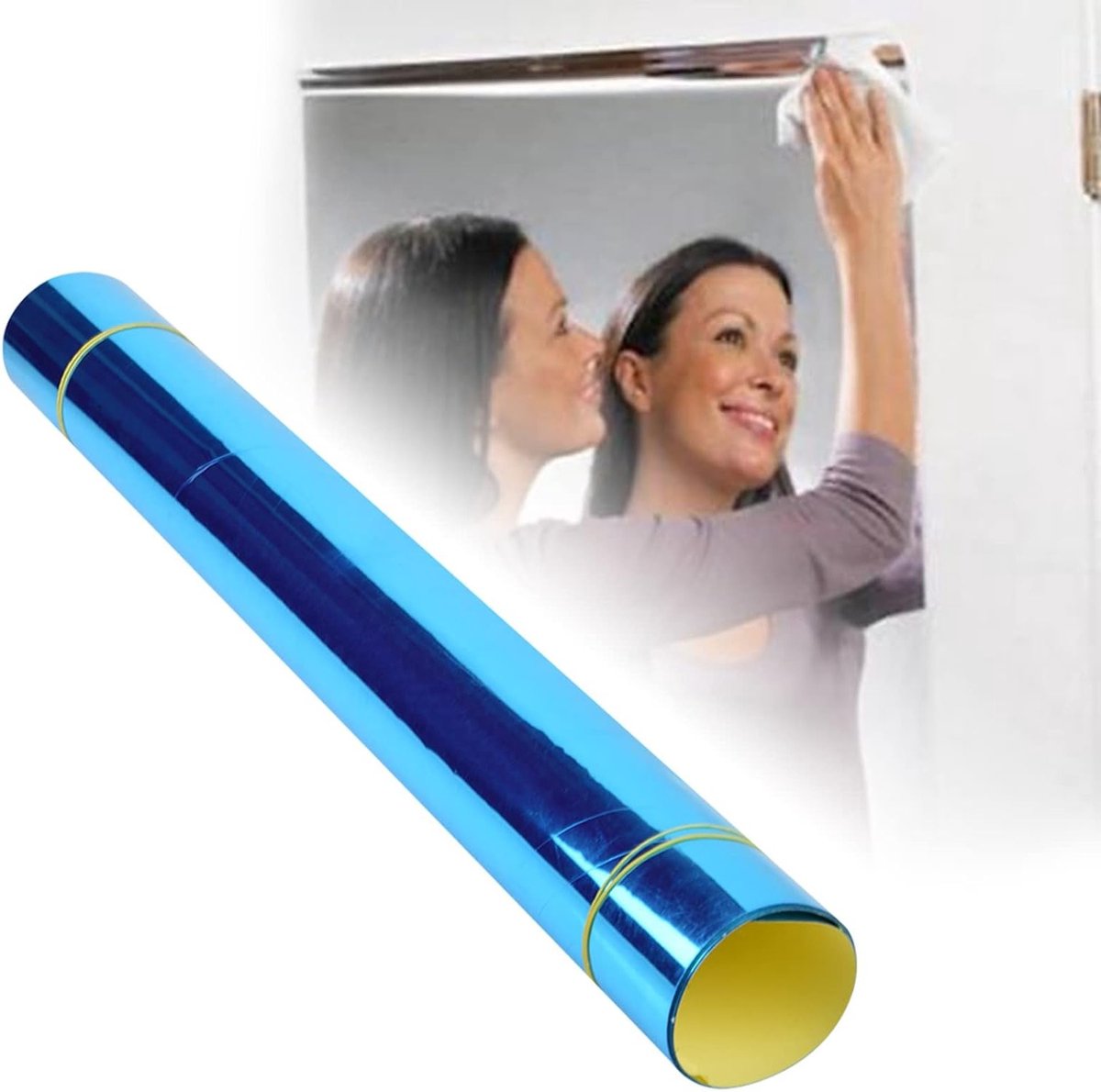 Decoratieve Spiegels voor Wand - Zelfklevende Muurstickers voor Badkamer en Kamer - PVC, Milieuvriendelijk - 50 x 100 cm