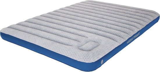 High Peak Unisex Cross Beam Single extra lang luchtbed, met geïntegreerde voetpomp en anti-slip functie, ademend, robuust, zachte bovenkant, voor binnen en buiten van High Peak — afbeelding 3
