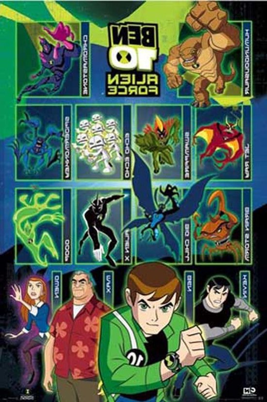 Ben 10 - Alien Force - personages - filmposter bioscoop film film science fiction sci fiction sci fi comic - 61x91,5 cm