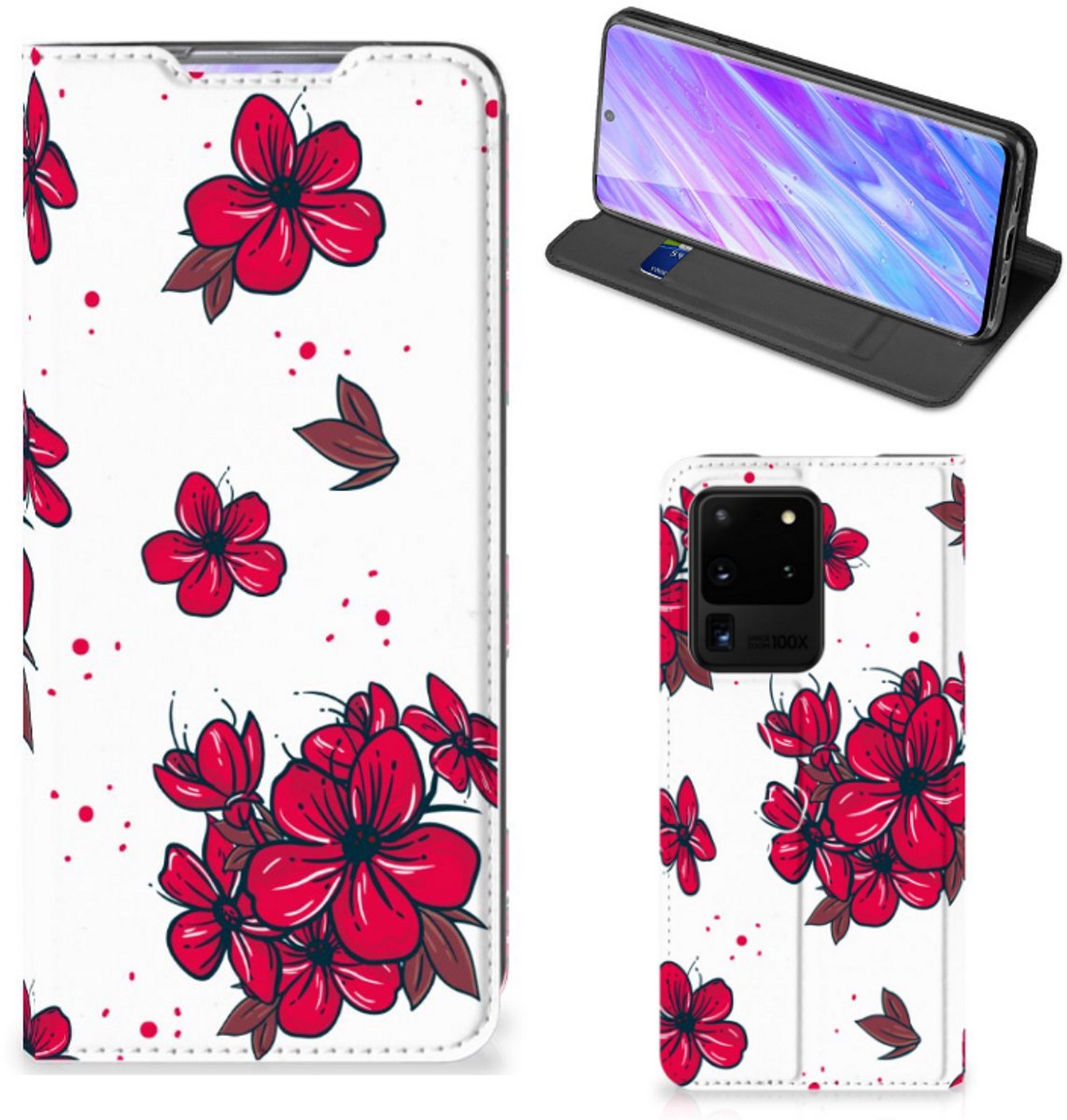 Samsung Galaxy S20 Ultra Smart Cover Blossom Red
