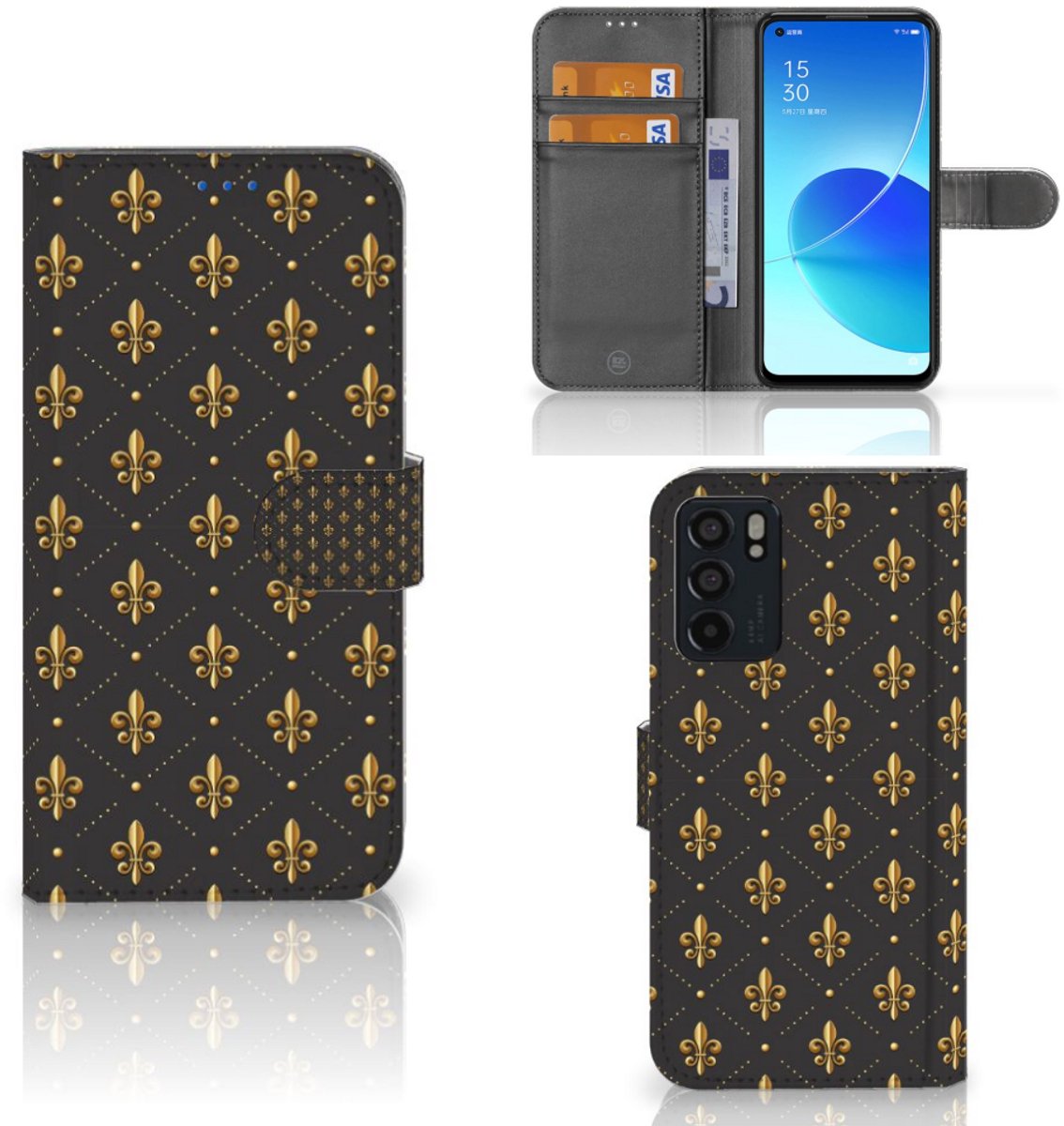 OPPO Reno6 5G Telefoon Hoesje Franse Lelie