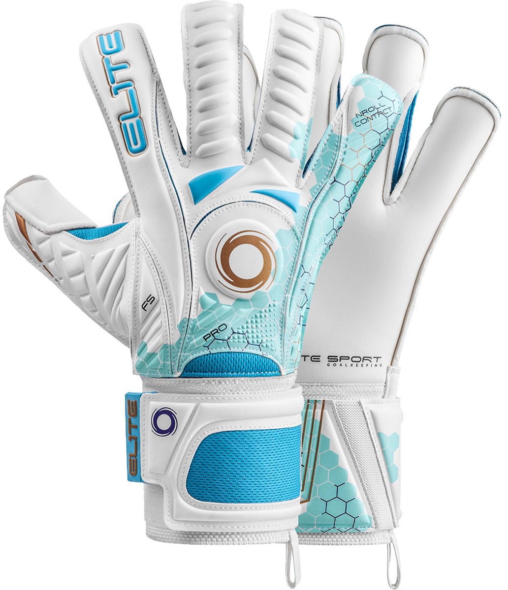 Elite Sport Orca Keepershandschoenen - Wit / Hemelsblauw | Maat: 11