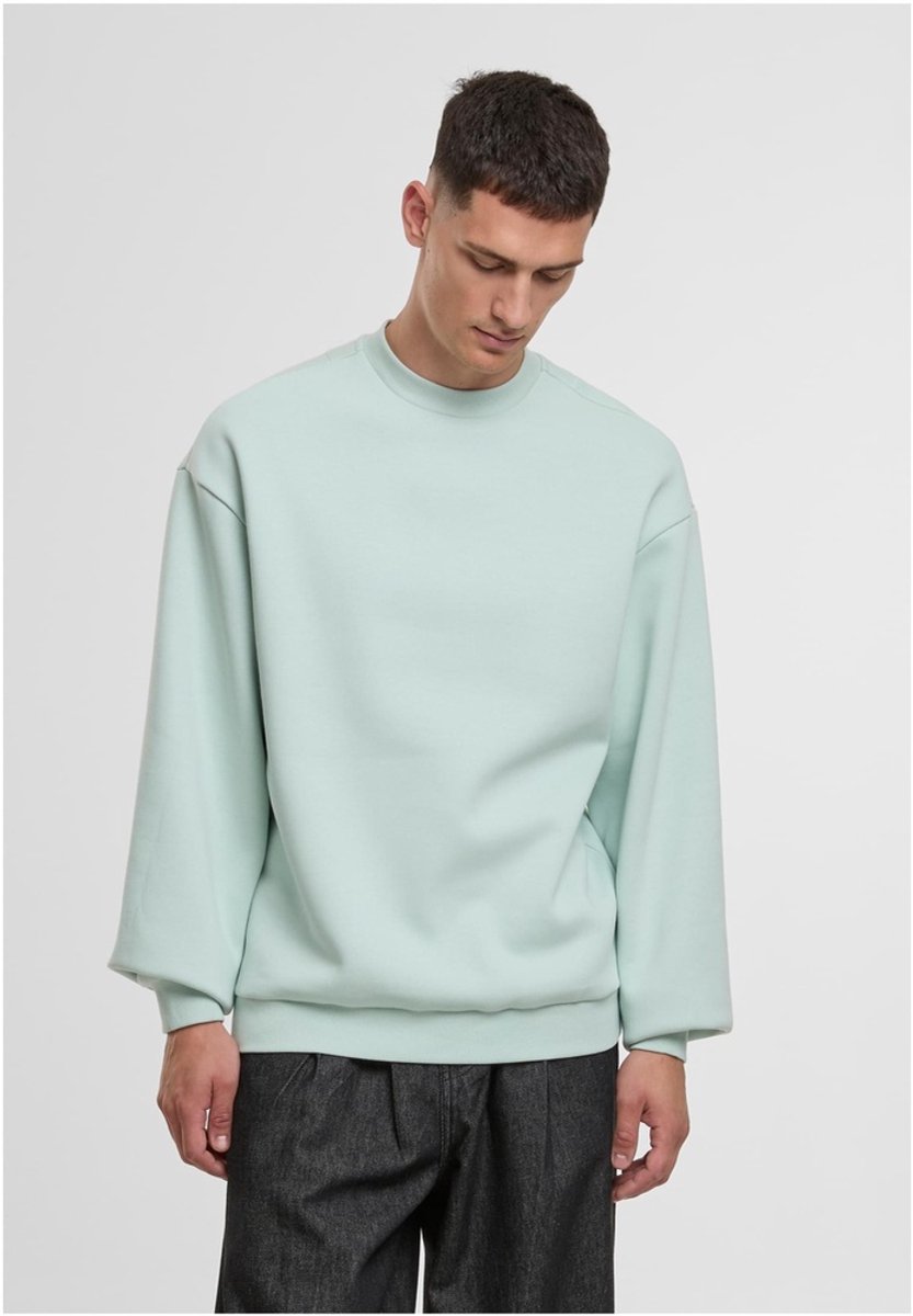 Urban Classics Fluffy Crewneck sweater/trui 3XL Mintgroen