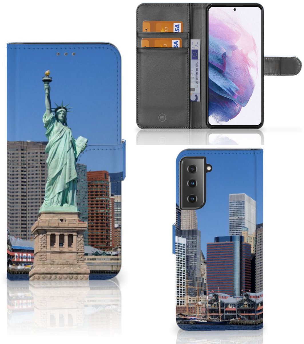 Samsung Galaxy S21 Plus Flip Cover Vrijheidsbeeld