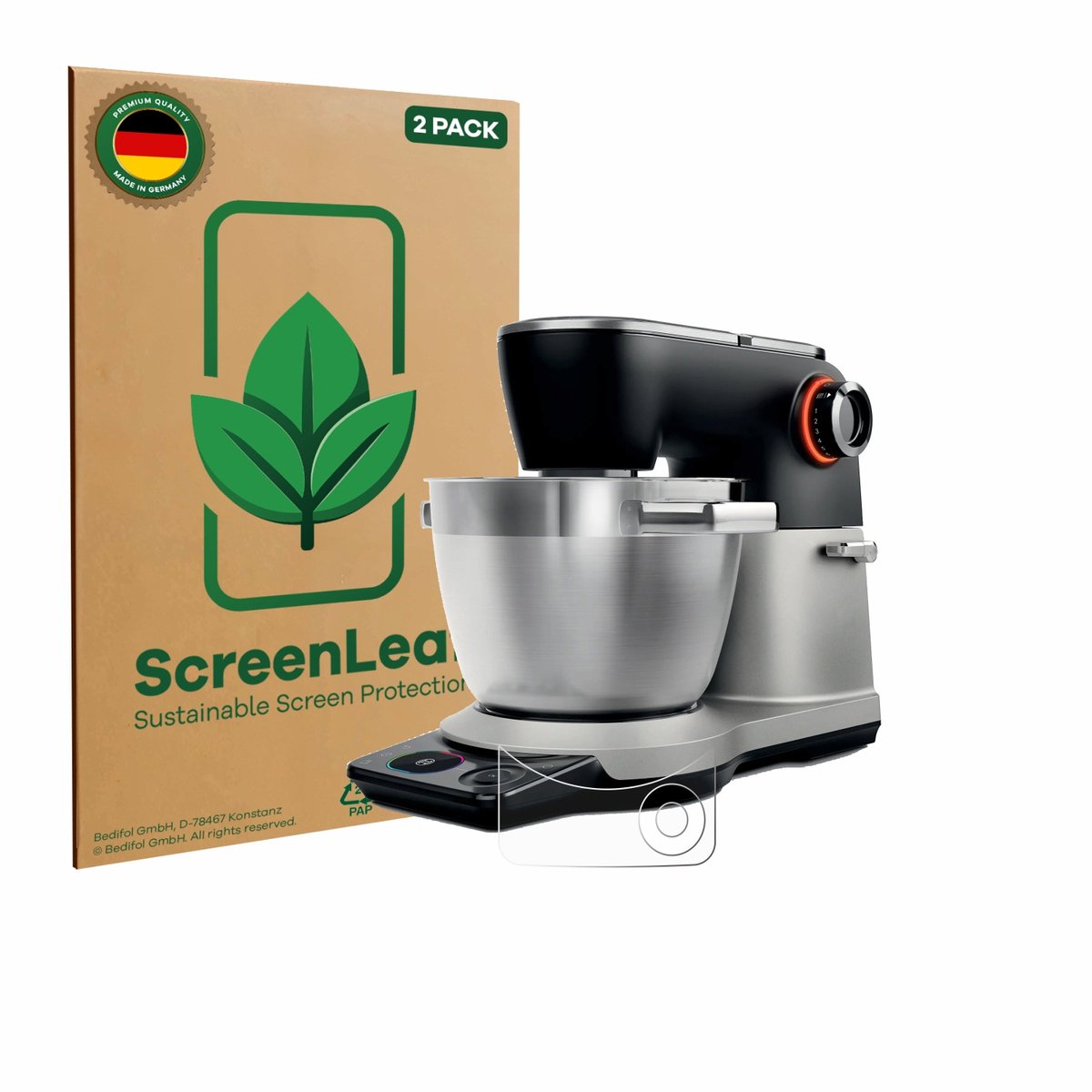 ScreenLeaf - Screenprotector voor Bosch MUMS8ZS18 - Duurzame schermbescherming Folie Beschermfolie transparant 2 Stuks