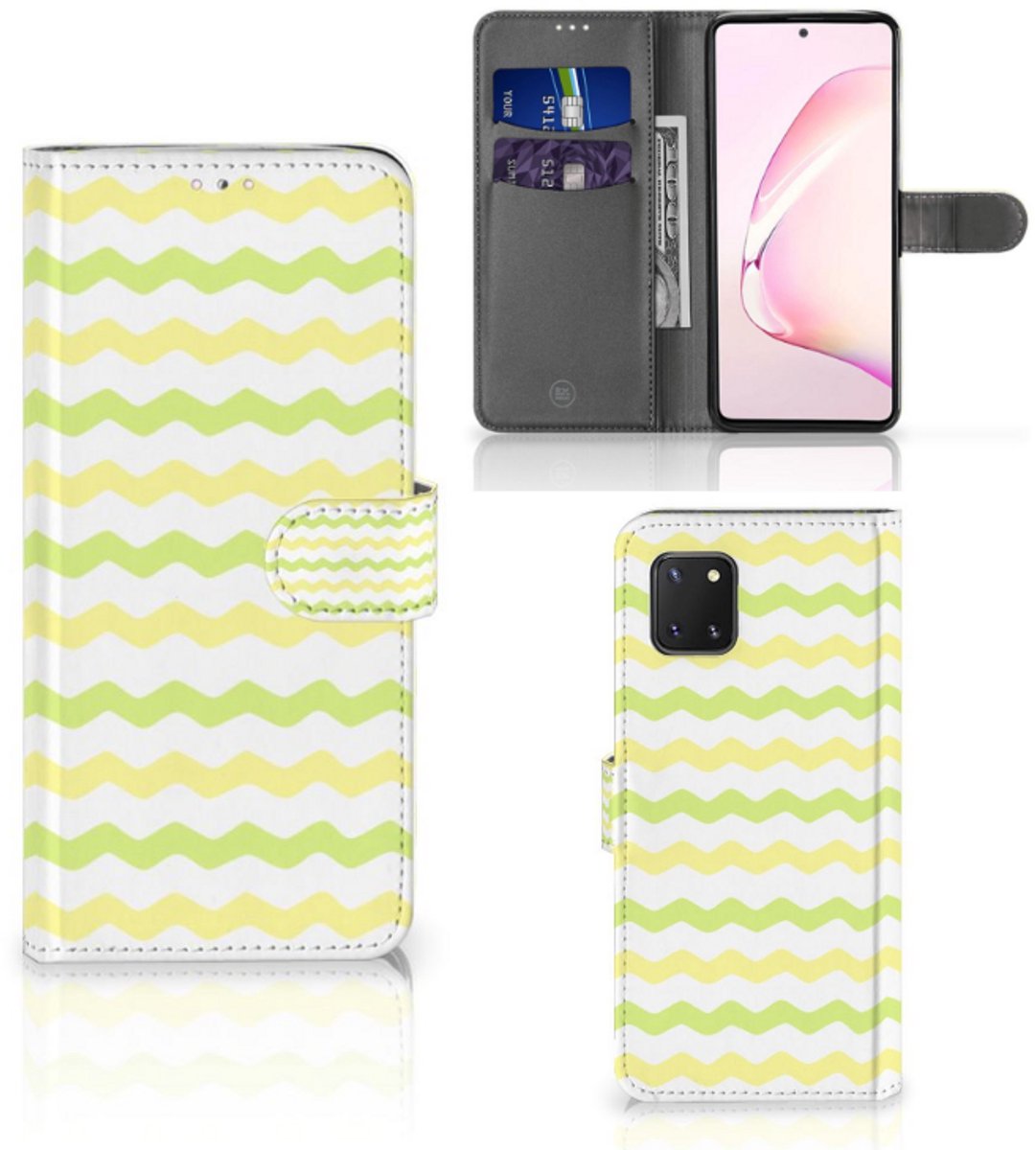 Samsung Note 10 Lite Telefoon Hoesje Waves Yellow