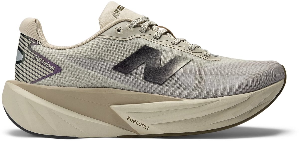 New Balance FuelCell Rebel v5 Hi-Viz Hardloopschoenen – Dames Grijs
