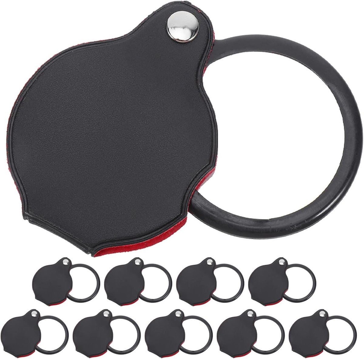 Handloepjes Set - Mini Vergrootglazen - Gedetailleerd Lezen - Opvouwbaar Compact - 13cm Lengte - Meerkleurig