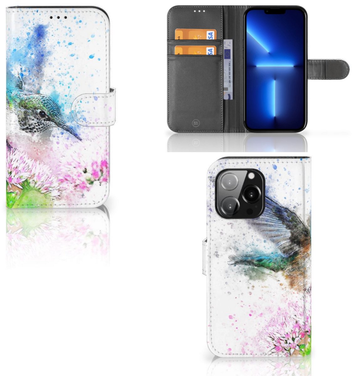 Boekhoesje voor Hoesje iPhone 13 Pro Vogel