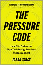 Boekomslag met de titel 'THE PRESSURE CODE' op een gele achtergrond. Voorwoord door Aryna Sabalenka.