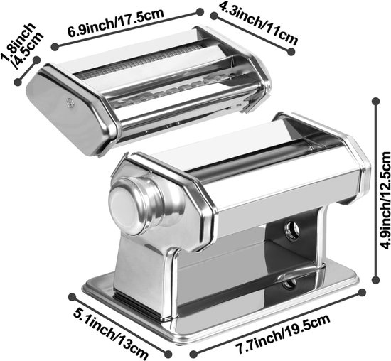 VLSelect®Pasta machine - Pasta tool - Pasta maker - 9 Instelbare Diktes van Merkloos — afbeelding 5