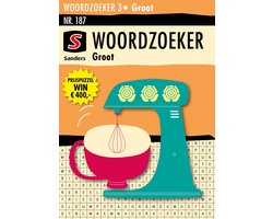 Sanders Puzzelboek Woordzoeker 3* Groot, editie 187