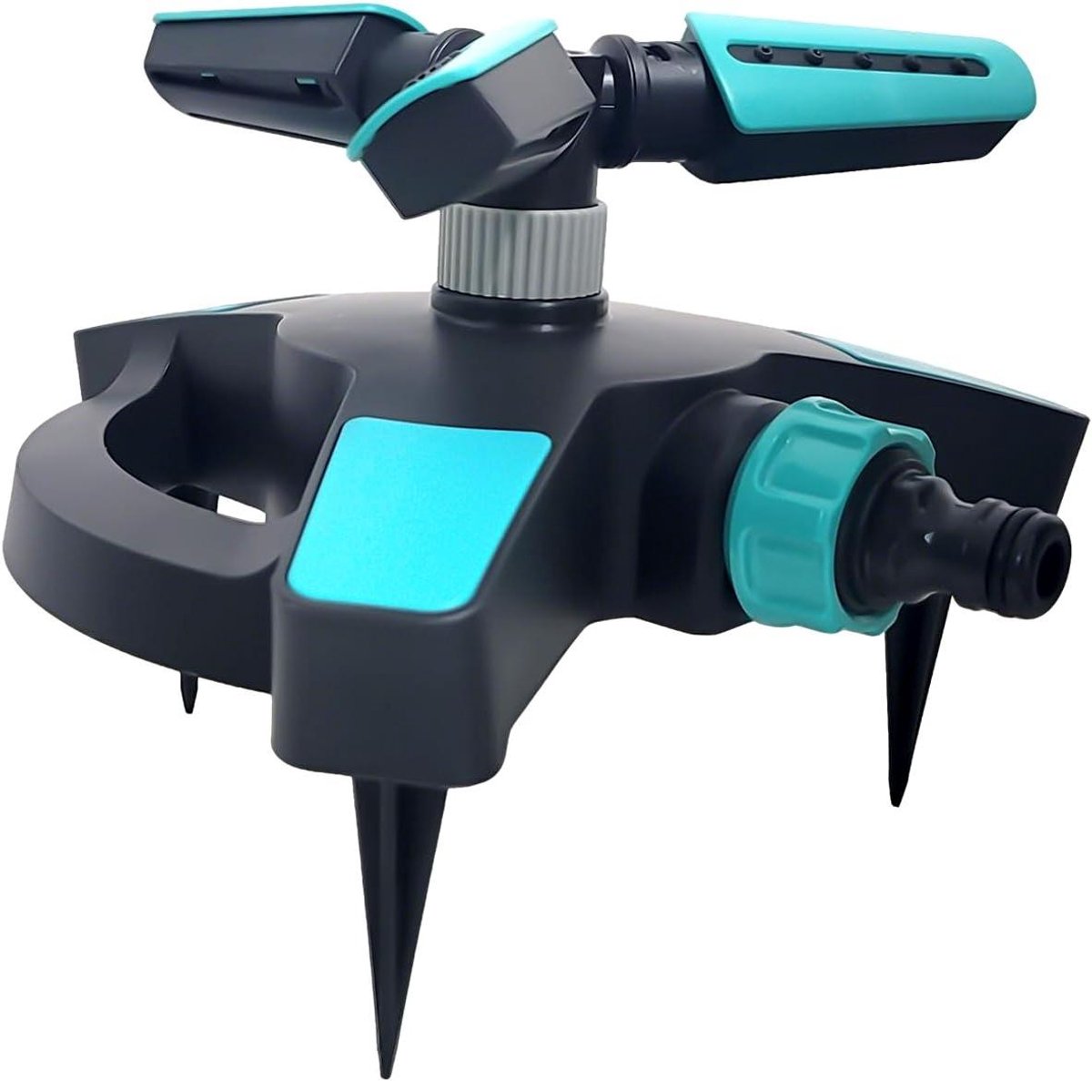 Gazon Sproeier - Propeller Sproeier - Grote Oppervlakken Beregenen - 360 Graden Dekking - 20 cm Hoog - Blauw