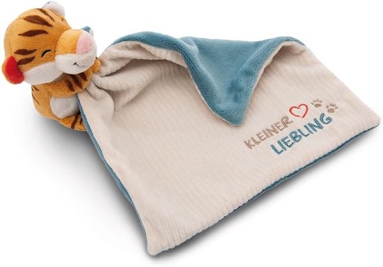 Knuffeldoek Tijger - Baby Knuffel - Zachte Omhelzing - Geborduurde Boodschap - 22x22 cm - Multicolor — afbeelding 5