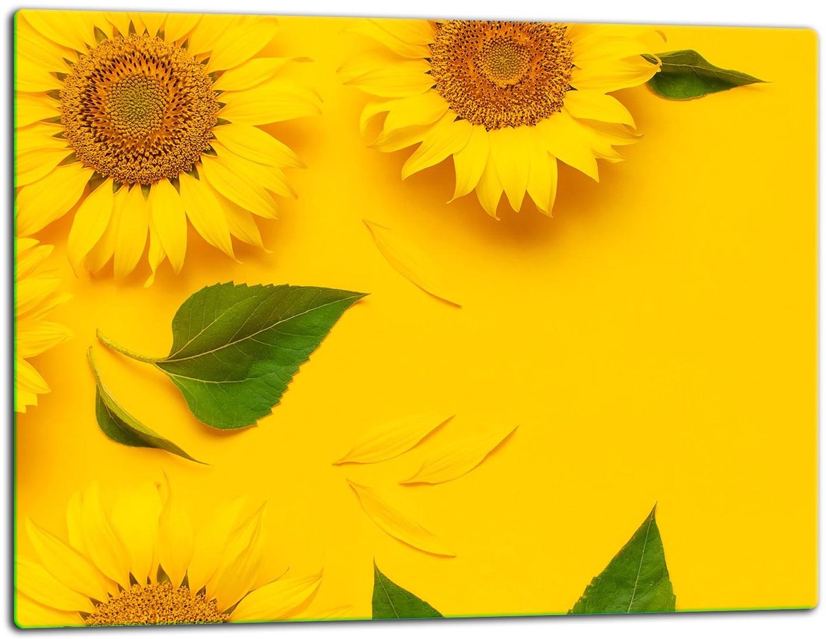 TMK ArtDeko - Snijplank - Glas - 52x40 cm - Bloemen