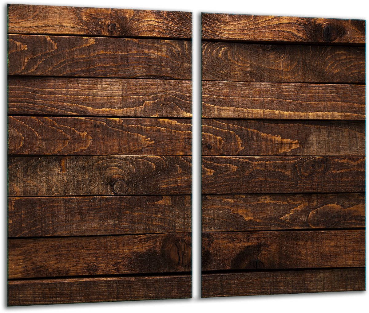 TMK ArtDeko - Snijplank Glas - 2x 30x52 cm - Inductie - Decoratie