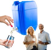 Anwicar Jerrycan voor Water - 10 L - Watercontainer met Kraantje en Dop - Waterdispenser Camping - Blauw
