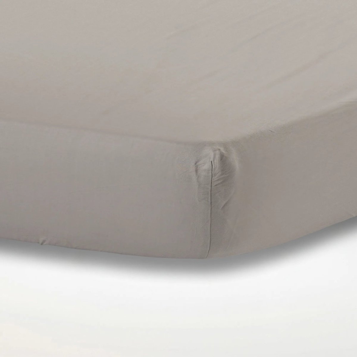 Zilvergrijs 100% Katoensatijn Topper hoeslaken 140x200 - Voor toppers van 7–13 cm dik & Zijdezacht en ademend katoensatijn