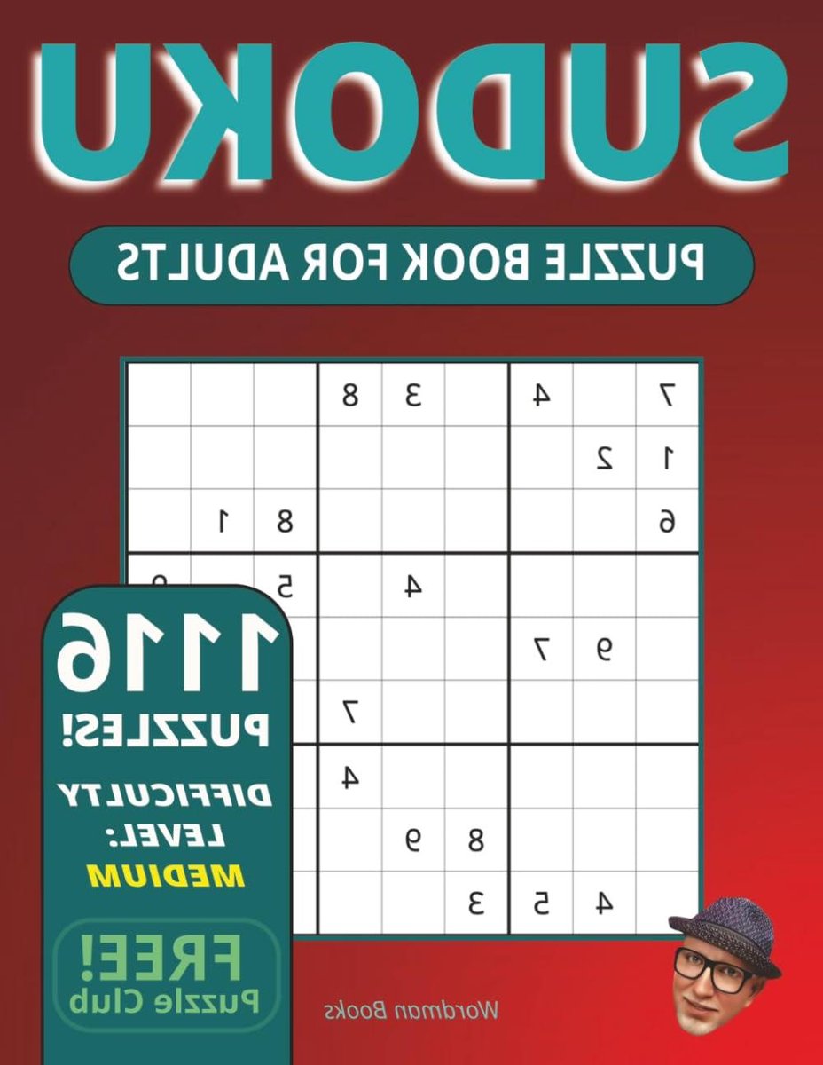 Sudoku Puzzelboek - Hersenkrakers Puzzels - Mentale Training - 1116 Puzzels - 28 x 21.5 cm - Wit