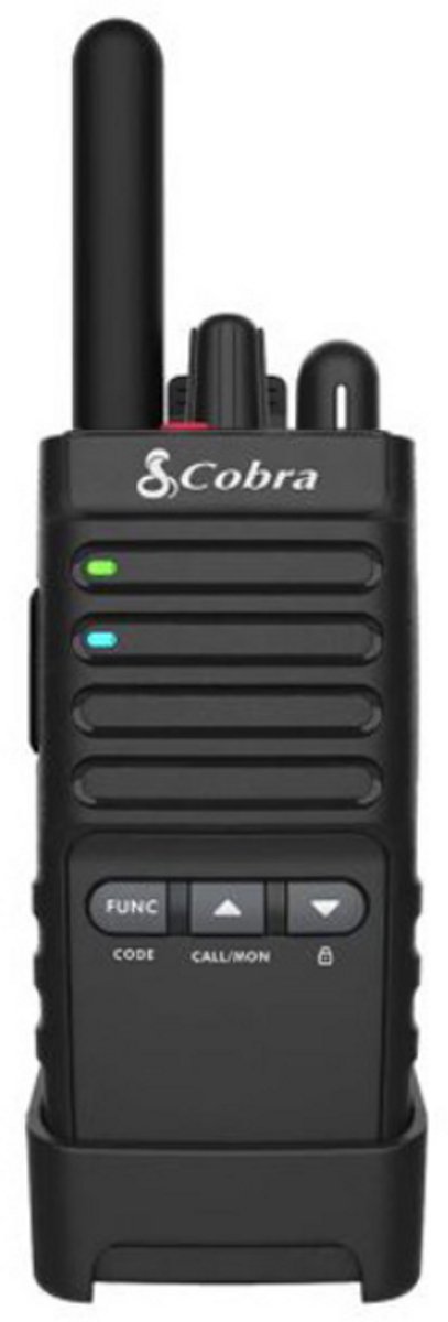 Set van 12 Cobra PX650 UHF PMR446 portofoons met D-shape oortje