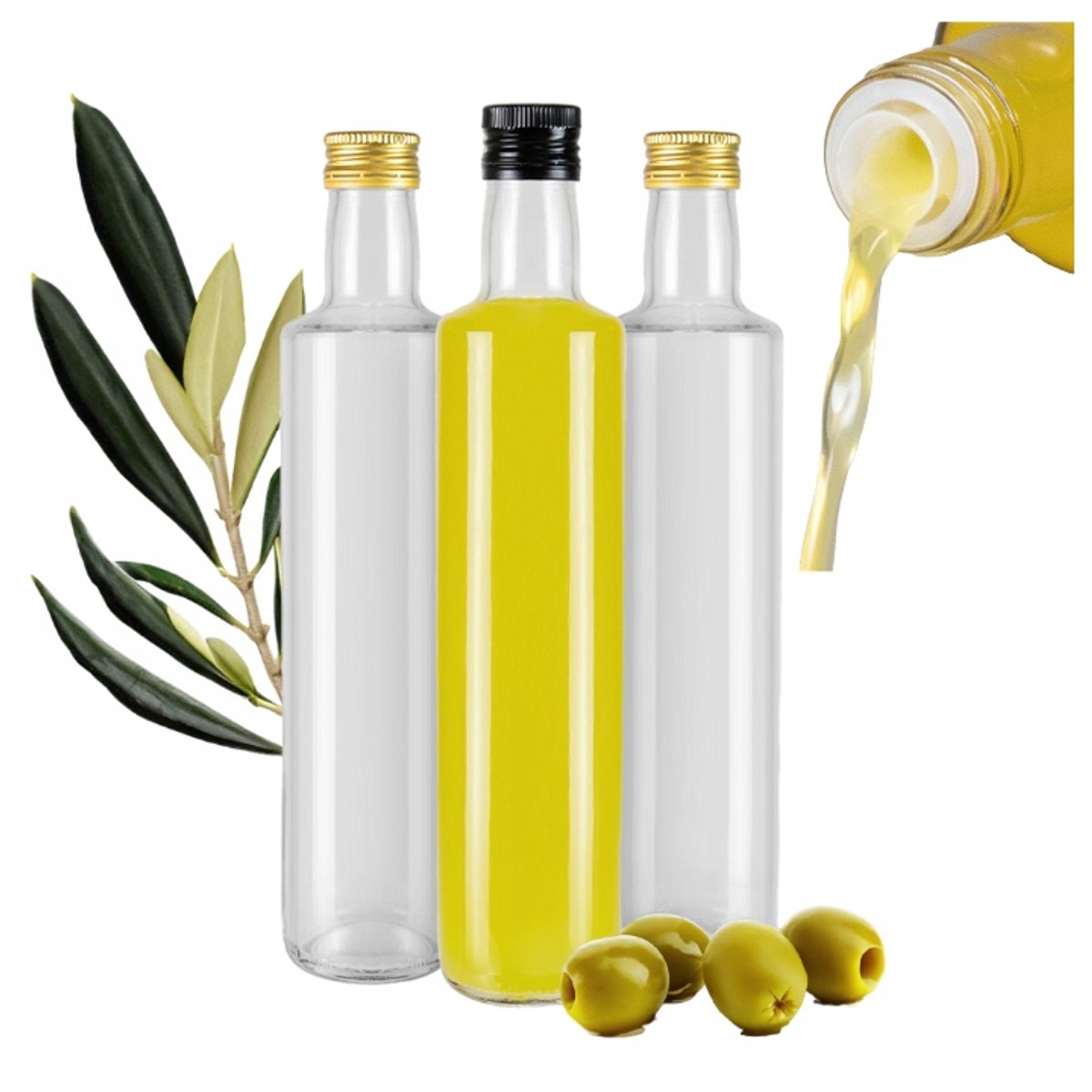 Bimberek Dorica - Glazen Fles - 500ml - Met Dozering - Transparant