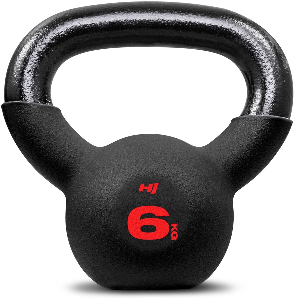 Hop-Sport HS-IB006KB – Kettlebell – Gietijzer met neopreen coating – Ergonomische handgreep – Antislip en stabiele bodem