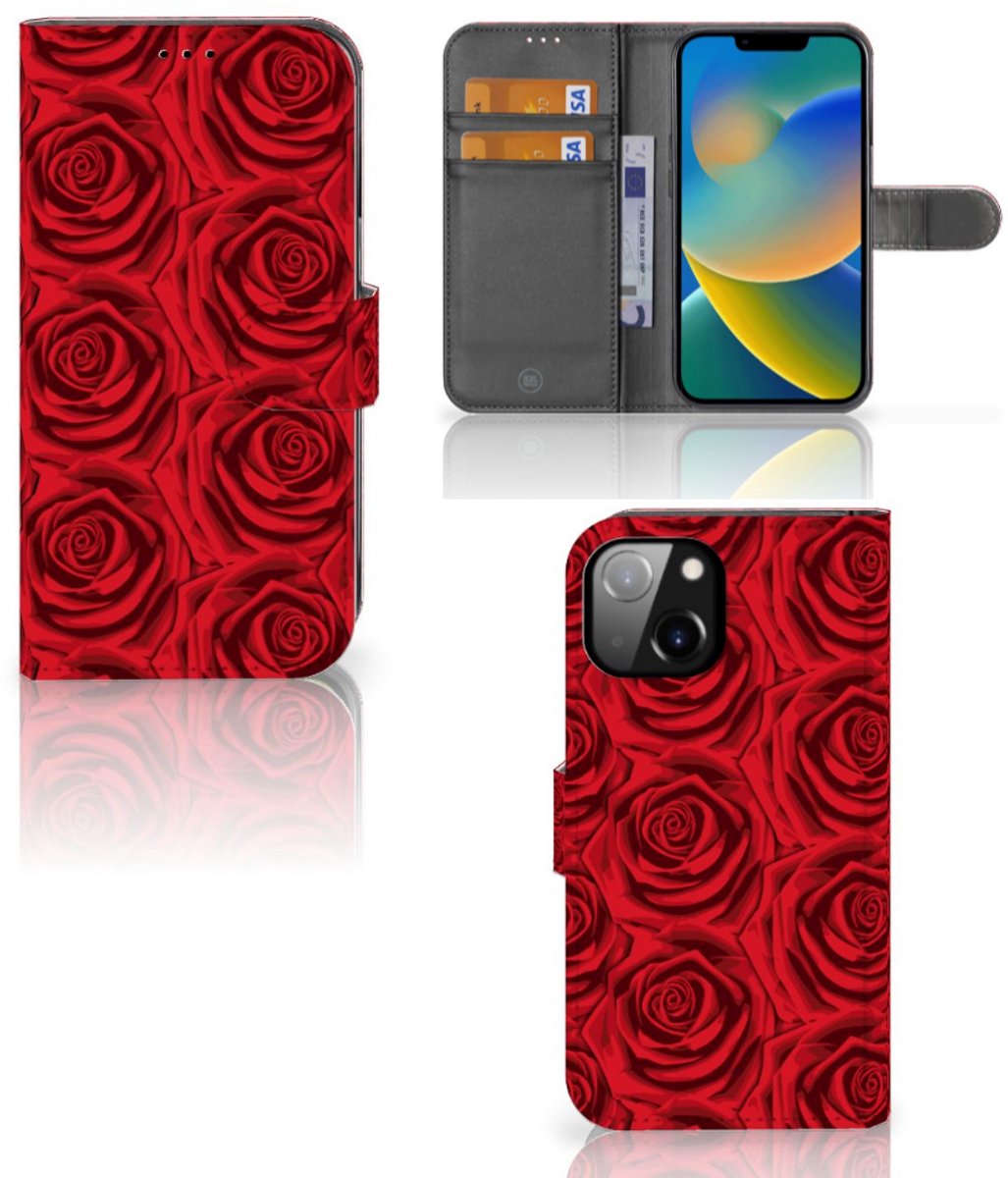 Apple iPhone 14 Hoesje Red Roses