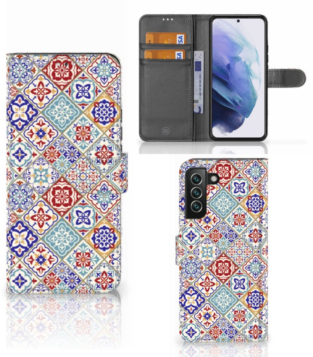 Samsung Galaxy S22 Plus Bookcase Tiles Color