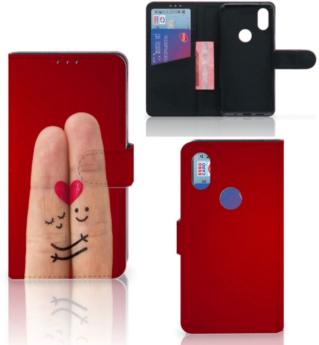 Xiaomi Mi Mix 2s Wallet Case met Pasjes Liefde - Origineel Romantisch Cadeau