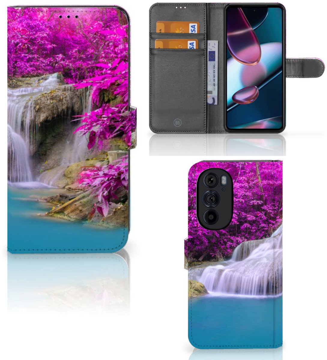 Motorola Edge 30 Pro Flip Cover Waterval