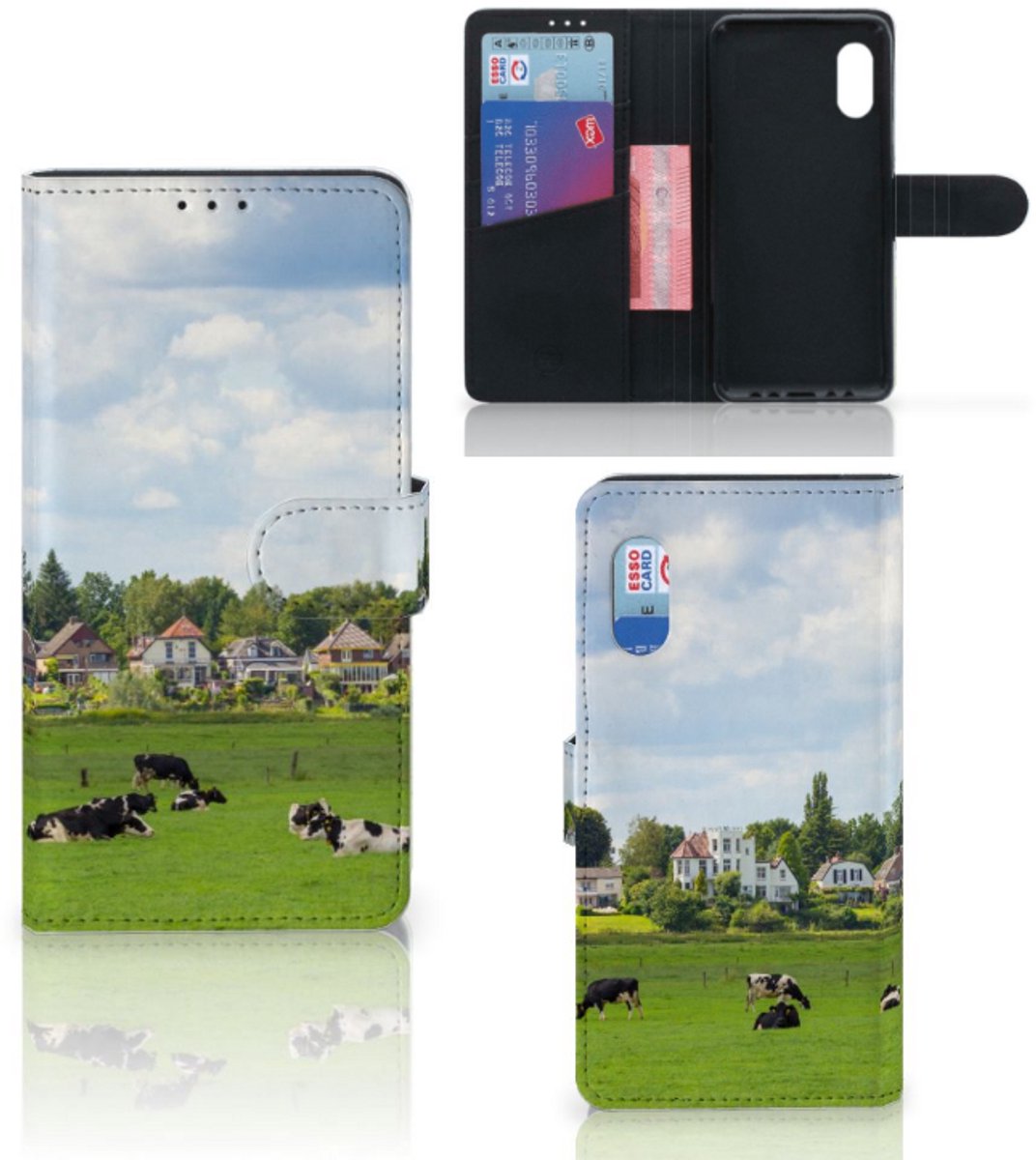 Samsung Xcover Pro Telefoonhoesje met Pasjes Koeien