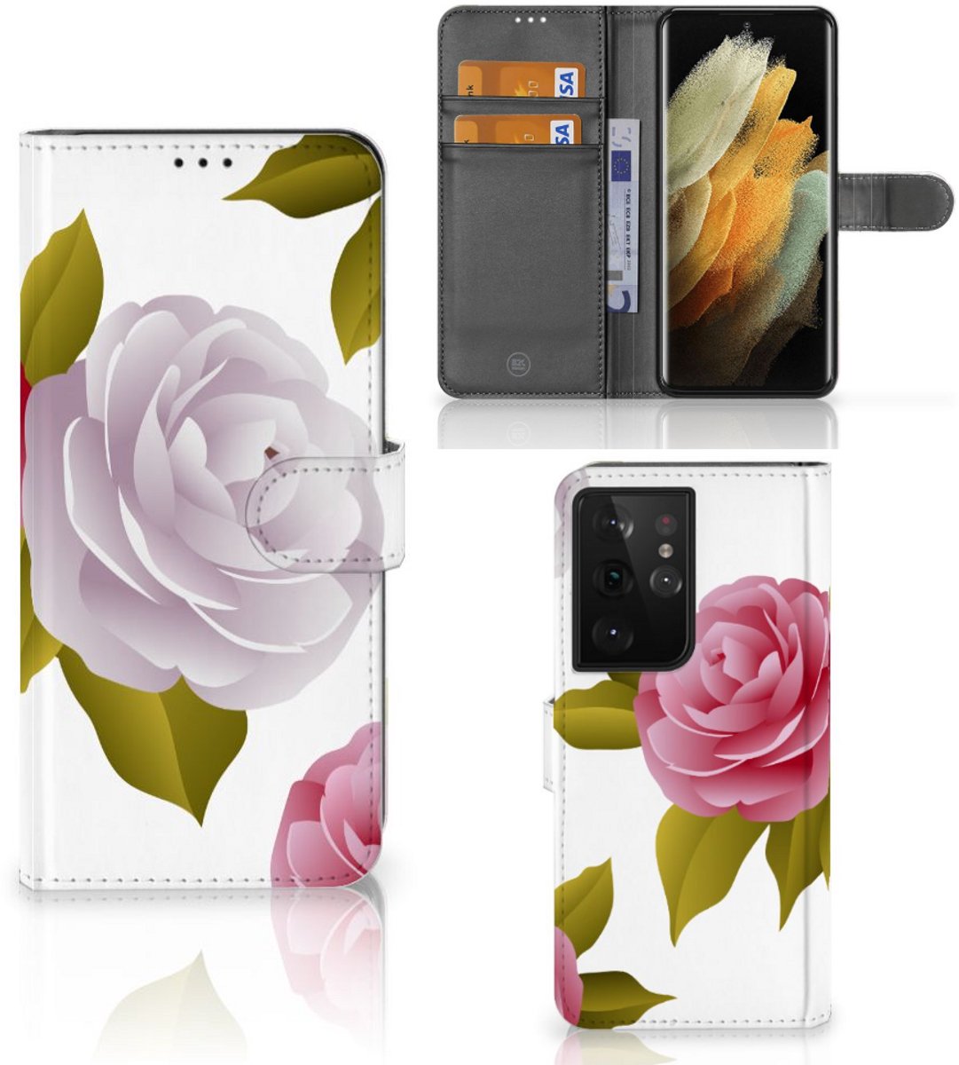 Samsung Galaxy S21 Ultra Hoesje Roses