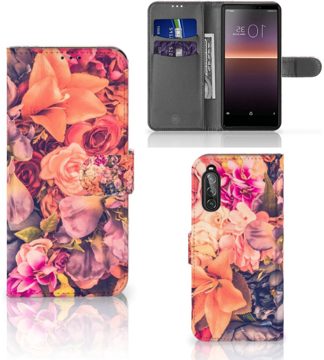 Sony Xperia 10 II Hoesje Bosje Bloemen
