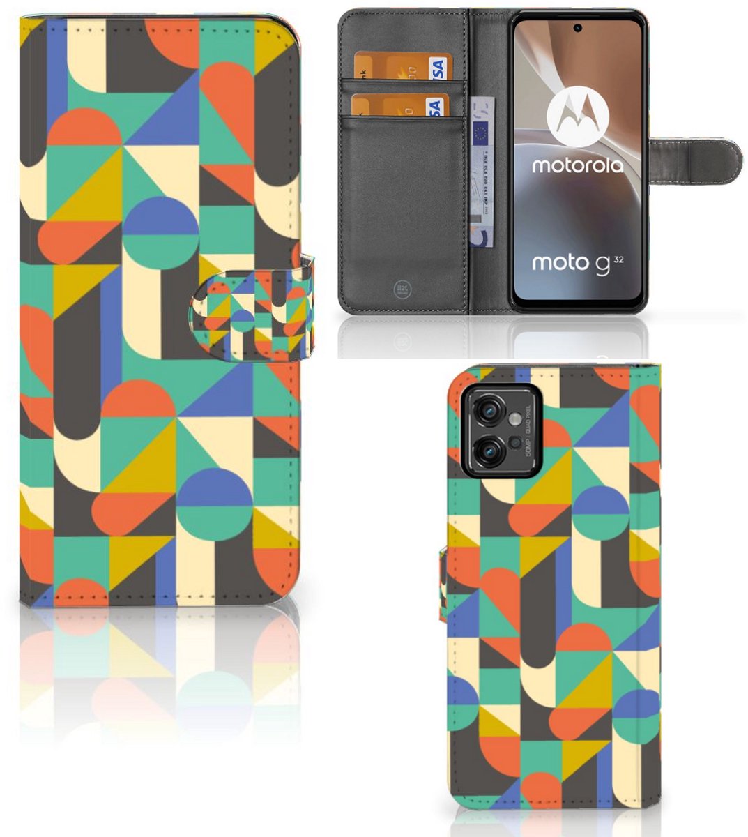 Motorola Moto G32 Telefoon Hoesje Funky Retro