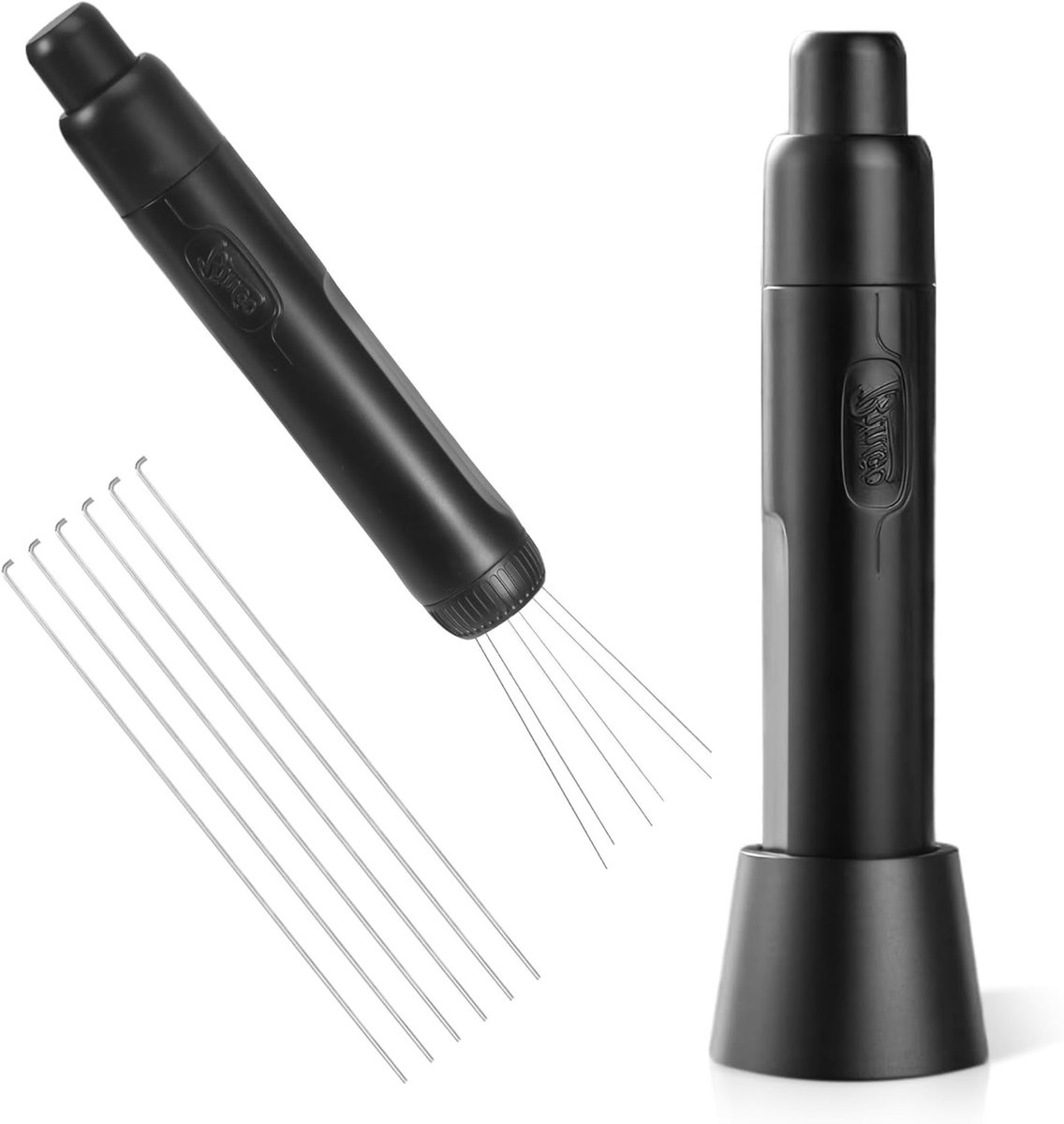 Espresso needle pen design koffie verdeler met 8 vervangbare naalden en magnetische standaard voor perfecte espresso extractie en barista accessoires