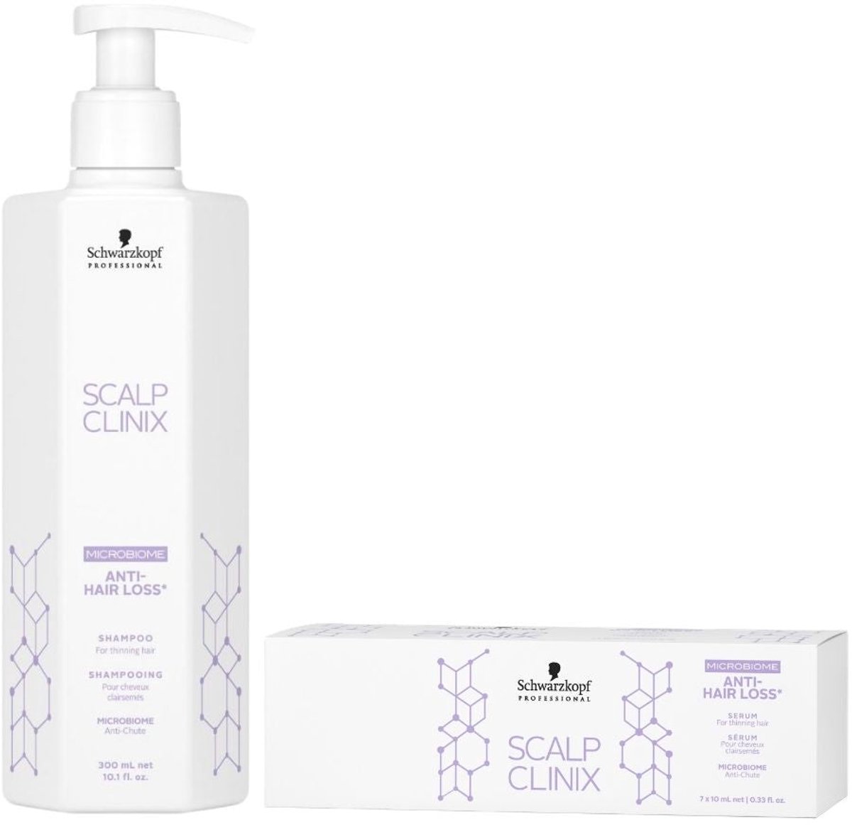Fibre Clinix - Scalp Clinix Anti-Hair Loss Set - 300+70x10ml