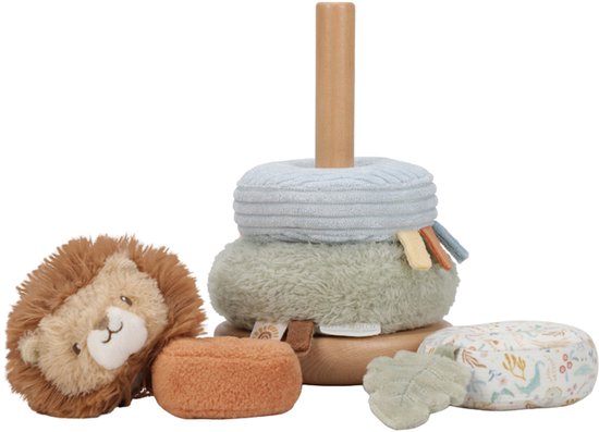Little Dutch Stapeltoren pluche leeuw - Safari Friends van Little Dutch — afbeelding 4