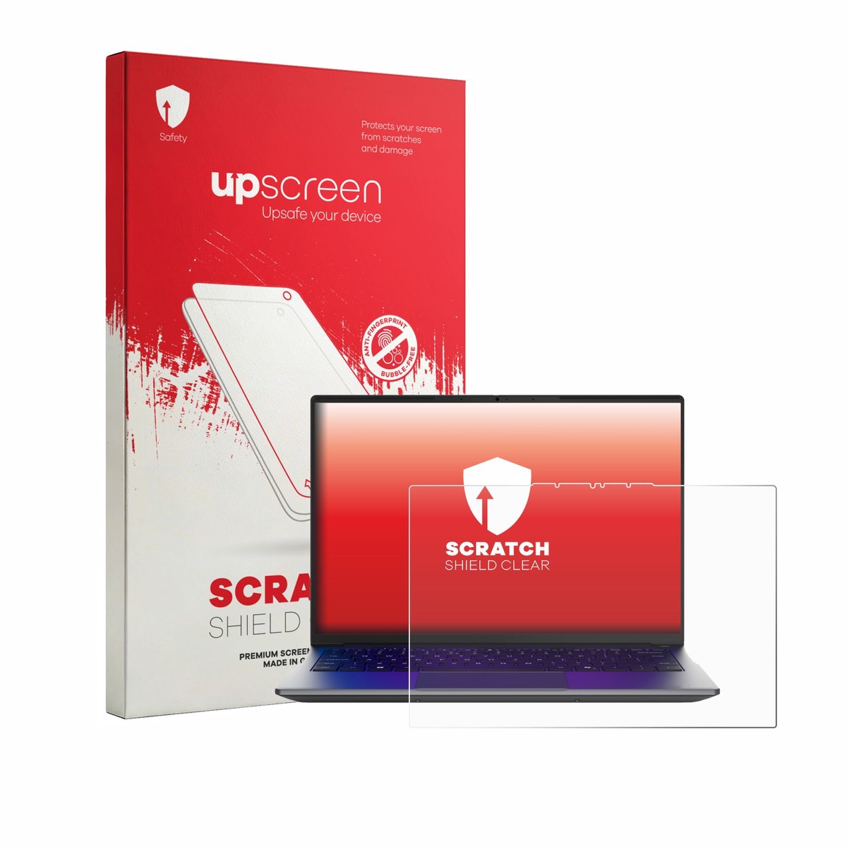 upscreen - Screenprotector voor MEDION Avantum 14 E1e - Folie Beschermfolie transparant